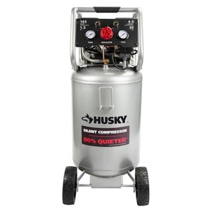 lot 8170 image: Husky Silent Air Compressor, 20 Gallon, 165 Max PSI - Retail$349.00