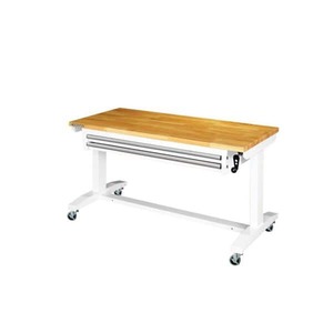 lot 8239 image: Husky 52 Inch Adjustable Height Work Table - Retail$275.00