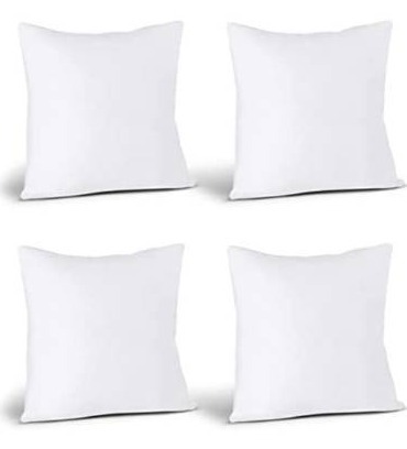lot 63306 image: Utopia Bedding Throw Pillows Insert (Pack of 4, White) - 18 x 18 Inches Bed and Couch Pillows - Indoor Decorative Pillows