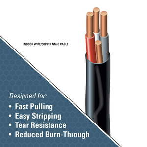 lot 1510 image: Romex 63950032 63 50 Black Stranded CU SIMpull NM-B Wire