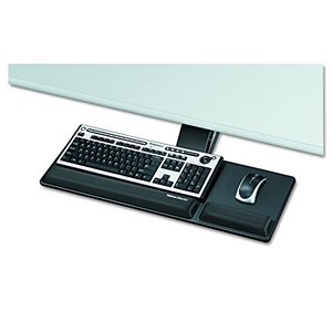 lot 1514 image: Fellowes Designer Suites Compact Keyboard Tray, Black (8017801)