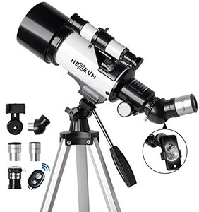 lot 1518 image: Telescope for Kids & Adults - 70mm Aperture 500mm AZ Mount Fully Multi-Coated Optics Astronomical refracting Portable Telescopes, with Tripod Phone Adapter, Carrying Bag, Remote Control