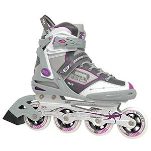 lot 1563 image: Roller Derby Aerio Q-60 Womens Inline Skates - WhiteGrey - Size 05