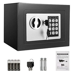 lot 1566 image: Homdox Fireproof Home Digital Security Safe Box Wall with Lock for Jewellery Money Valuables (Black)