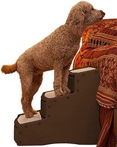 lot 1576 image: Pet Gear Easy Step III Extra Wide Pet Stairs, 3 Step for DogsCats up to 200 pounds, RemovableWashable Carpet, Easy Assembly (No Tools Required) 3 Colors