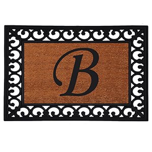 lot 1581 image: Calloway Mills 180041925B Monogram Insert Doormat 19 x 25 (Letter B)