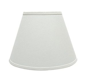lot 1606 image: Aspen Creative 32682 Transitional Hardback Empire Shaped Construction White, 13 Wide (7 x 13 x 9 12) Spider Lamp Shade