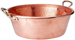lot 1610 image: Mauviel Made In France MPassion 2193.40 Copper 15-Quart Jam Pan with Bronze Handles Retail$337.60