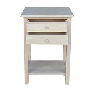 lot 1627 image: International Concepts Lamp Table, Unfinished