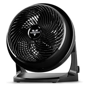 lot 1666 image: Vornado 62 Whole Room Air Circulator Fan with 3 Speeds, Black