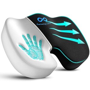 lot 1691 image: Everlasting Comfort Seat Cushion Pillow for Office Chair - Sit Longer, Feel Better - Butt, Tailbone, Back, Coccyx, Sciatica Memory Foam Cushions - Computer Desk Pain Relief Pad