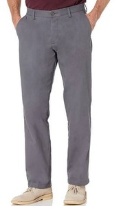 lot 1741 image: Amazon Essentials Mens Classic-Fit Wrinkle-Resistant Flat-Front Chino Pant 42x32