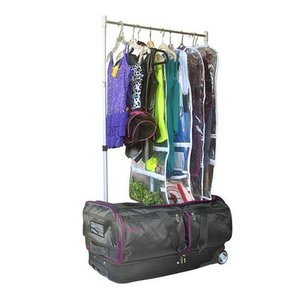 lot 1755 image: Trifecta DFR-1154-P 28 in. Wheeled Duffel with Garment Rack, Pink