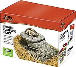 lot 1772 image: Zilla Reptile Habitat Decor Basking Platform Filter, Large, 20G