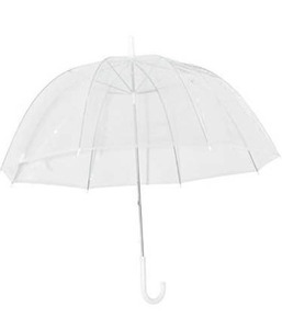 lot 1811 image: Clear Bubble Umbrella Durable Wind Resistant W Sturdy Design That Won�t Flip In