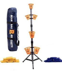 lot 1813 image: Bean Bag Bucketz Outdoor Backyard Game for Adults and Family Lawn Bean Bag Toss Party Game - Giant 5 Camping, Tailgate, Beach, Yard or Indoor Game - Cornhole Alternative Game Set