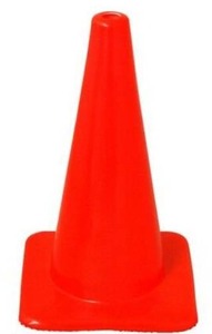 lot 1820 image: 2-North 18 Traffic Road Cone, Non-Reflective Orange - 161618