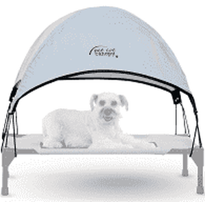 lot 1850 image: K&h Pet Products Pet Cot Canopy - Gray Large 30 X 42 Inches