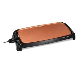 lot 7725 image: Hamilton Beach - Durathon Reversible Ceramic Griddle - Black