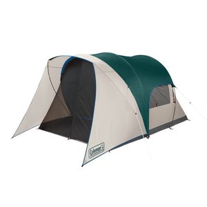 lot 7759 image: Coleman 4 Person Cabin Tent with Screened Porch, 2 Rooms, Green