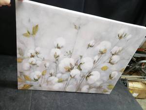 lot 8279 image: Cotton Balls By JMP Canvas Painting, 30x24 Inches