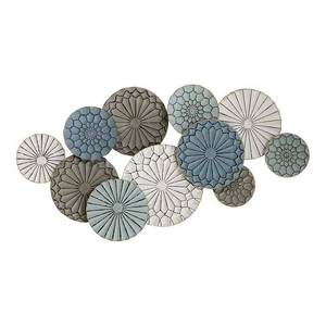 lot 7322 image: Stratton Home Decor Caroline Metal Plates Statement Wall Decor, 29 x 35 W