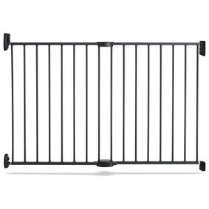 lot 7796 image: Munchkin Push to Close Hardware Baby Gate, Extends 28.5 to 45 Wide, Dark Grey