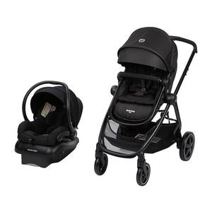 lot 8374 image: Maxi-Cosi� 5-in-1 Mico 30 Infant Car Seat &amp Zelia2 Stroller Modular Travel System in Midnight Black at Nordstrom - Retail $449.99