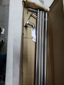 lot 8376 image: Silver Curtain Rod