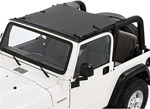 lot 7724 image: Bestop Black Diamond Sun Bikini Top For 1996-2007 Wrangler Tara Style