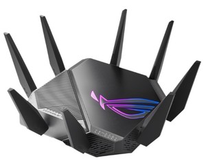 lot 7754 image: Republic Of Gamers Rapture GT-AXE11000 WiFi 6E Tri Band Gaming Router Retails $499.99