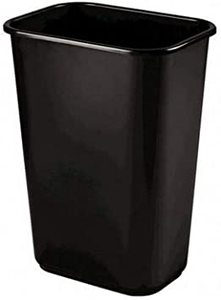 lot 8278 image: Rubbermaid 20 Inch Black Lidless Waste Basket