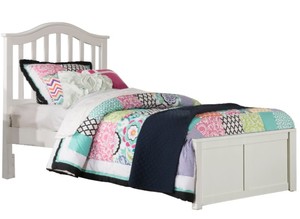 lot 7339 image: Hillsdale Kids & Teen Schoolhouse 4.0 Full Captains Footboard White