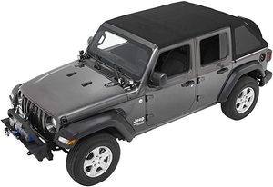 lot 7769 image: Bestop 5686335 Black Diamond All New Trektop Soft Top 4 Door For Jeep Wrangler JL