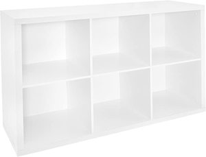 lot 7771 image: ClosetMaid 6 Cube Organizer White