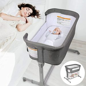 lot 7772 image: KoolerThings 3 in 1 Baby Bassinet Gray - Retail $169.99