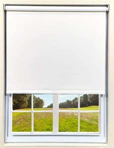 lot 8378 image: White Roller Shade 70in