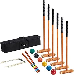 lot 8382 image: Pointyard 35 Six Player Croquet Set