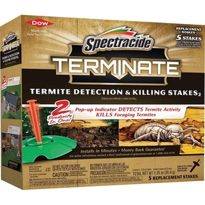 lot 31 image: Spectracide Terminate Termite Detection and Killing Stakes Refill 5 Count, pack of 8