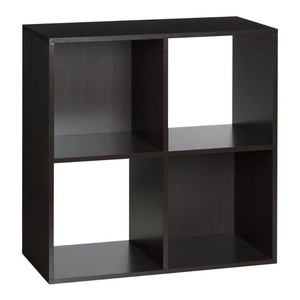 lot 34 image: OneSpace - 4-Cube Organizer - Espresso