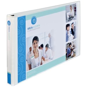 lot 42 image: Avery Heavy-Duty View 3 Ring Binder 1 Slant Rings Holds 11 x 17 Paper 1 White Binder (72124)