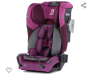 lot 95 image: Diono Radian 3QXT 4-in-1 Rear and Forward Facing Convertible Car Seat, Safe Plus Engineering 4 Stage Infant Protection, 10 Years 1 Car Seat, Slim Fit 3 Across, Purple Plum