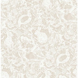 lot 101 image: NuWallpaper Cream Terrene Peel and Stick Wallpaper, Neutral