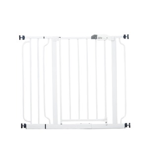 lot 129 image: Regalo Easy Step� 38.5-Inch Extra Wide Walk Thru Baby Gate, Includes 6-Inch Extension Kit, 4 Pack Pressure Mount Kit, 4 Pack Wall Cups and Mounting Kit