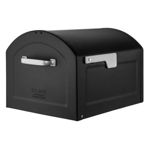 lot 136 image: Centennial Extra Large Capacity Post Mount Mailbox in Black