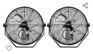 lot 151 image: Simple Deluxe 18 Inch Industrial Wall Mount Fan, 3 Speed Commercial Ventilation Metal Fan for Warehouse, Greenhouse, Workshop, Patio, Factory and Basement - High Velocity, Black