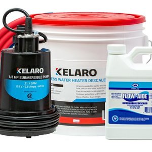 lot 157 image: Kelaro Tankless Water Heater Flushing Kit with Flow-Aide Biodegradable Descaler