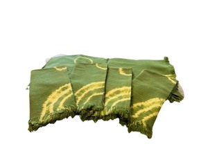 lot 164 image: Four napkins and a table runner - green