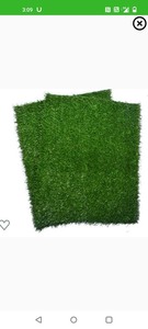 lot 196 image: Artificial Dog Grass Pee Pad 20��x 25��, Indoor Potty Training Replacement Turf for Puppy, Easy to Clean with Strong Permeability, 2-Pack