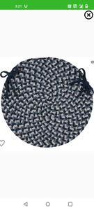 lot 198 image: Boston Common Chair Pad, Capeside Blue,